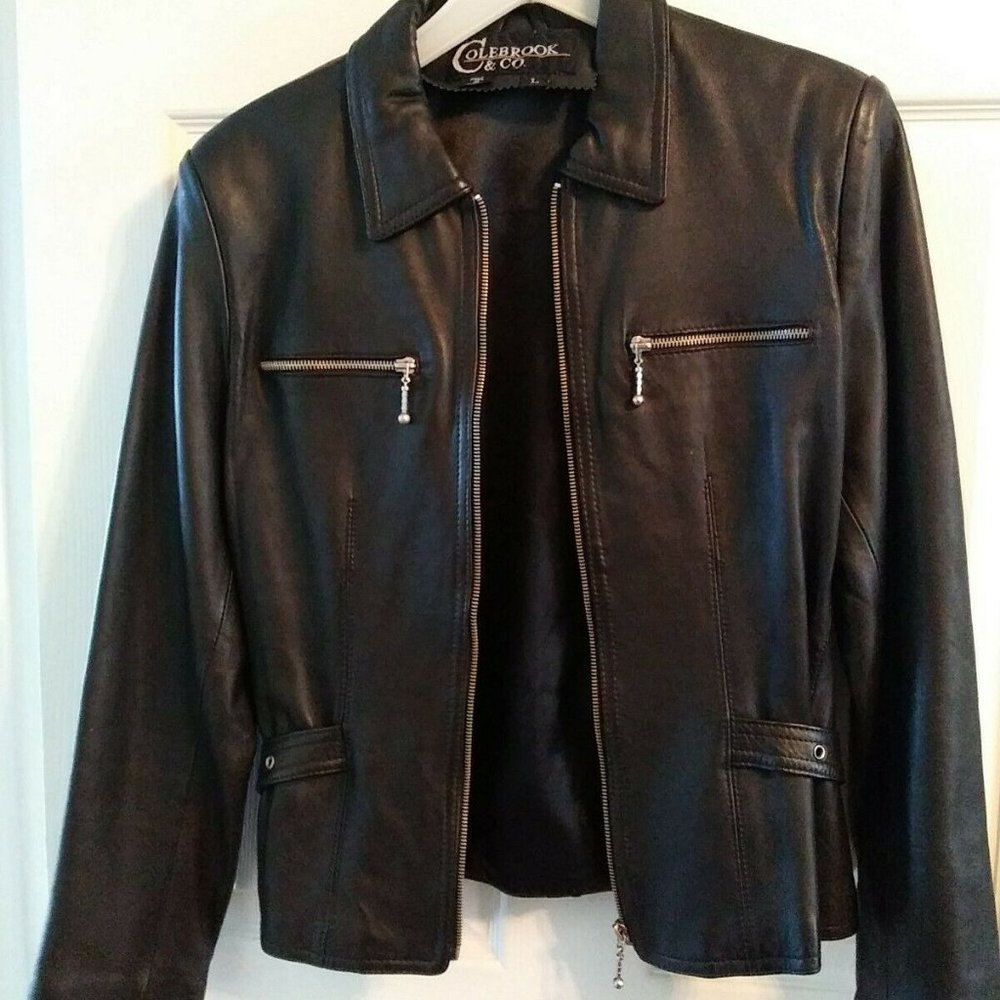 Colebrook & Co Leather Jacket SIZE LG